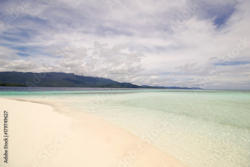 seascape from an atoll in raja ampat archipelago
