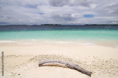 pristine and wild beach in raja ampat archipelago