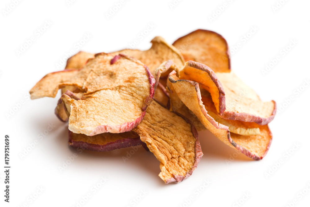 Tasty dried apple slices.
