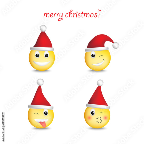 Christmas smiley faces
