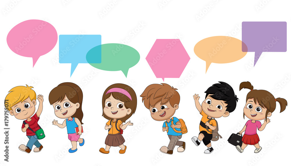 kid waking to school.back to school.