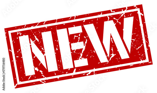 new square grunge stamp