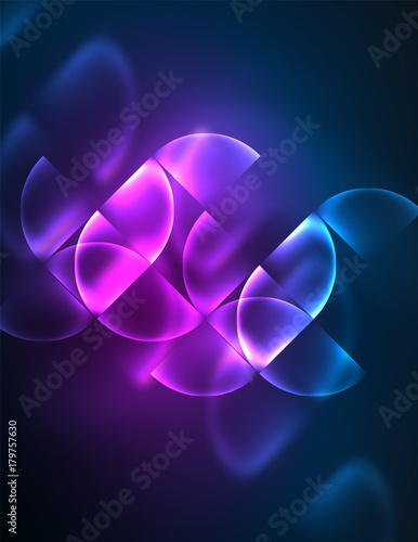 Abstract vector round banner