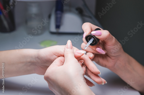 Professional manicure procedure