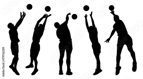 Men volleyball players