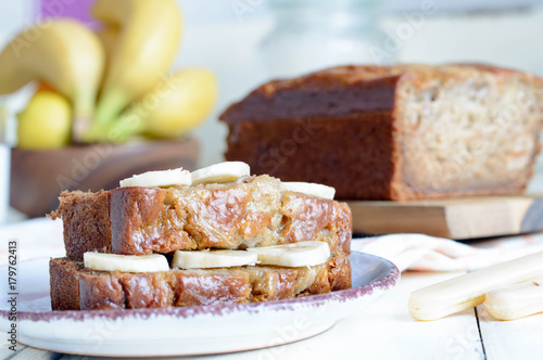 banana bread low fat with yogurt whole wheat flour without sugar