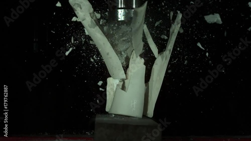 Porcelain Breaks Apart Under Pressure