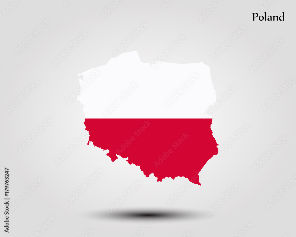 Obraz premium Map of Poland