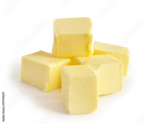 Pieces of butter photo