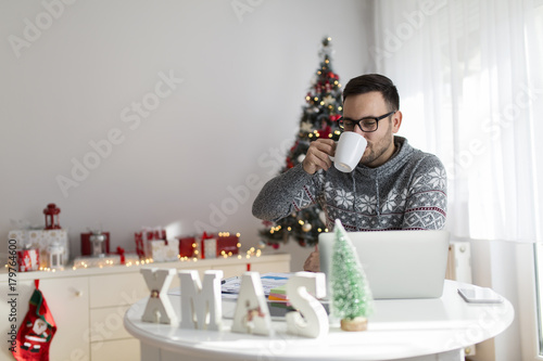 Working at home for Christmas