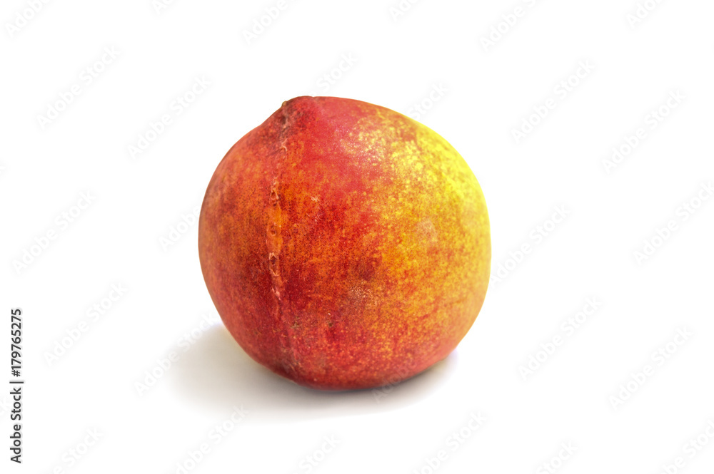 Peach fresh fruit isolated on white Peach fresh fruit isolated on white