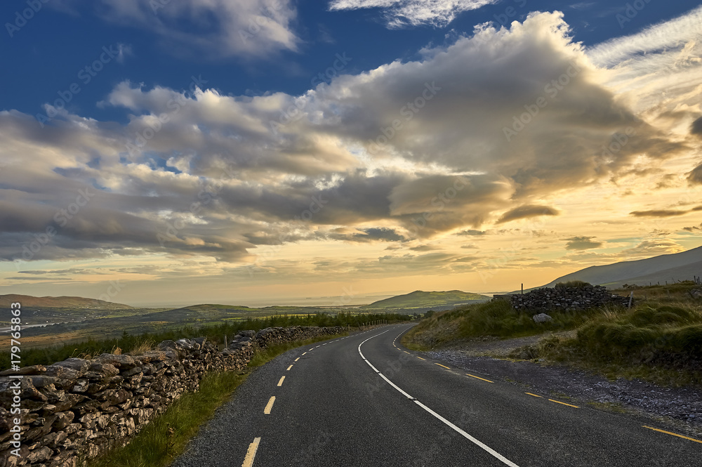 Beautiful rural irish country nature landscape from the north west of Ireland.