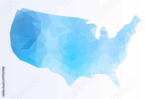 Polygonal map of USA