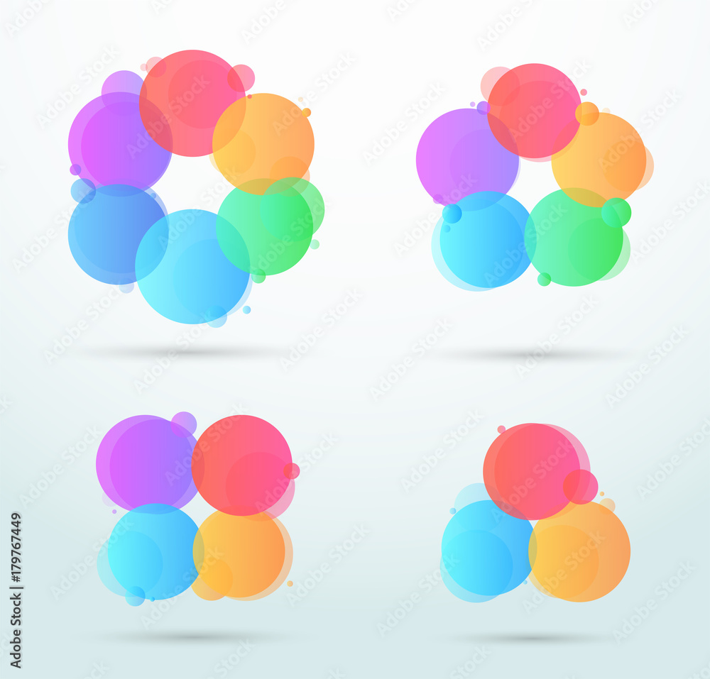 Infographic Abstract Business Linked Circle Cycles A Infographic Abstract Business Linked Circle Cycles A