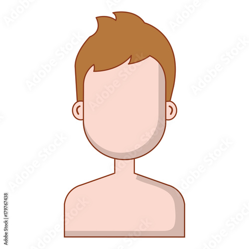 young man shirtless avatar character