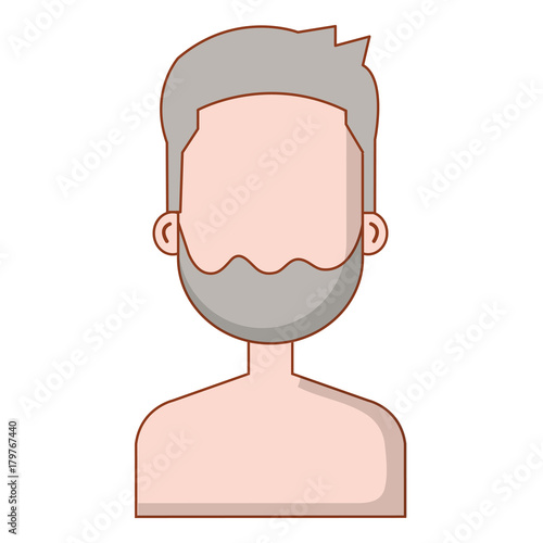young man shirtless avatar character