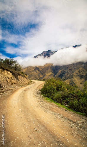 road in mountains peru 