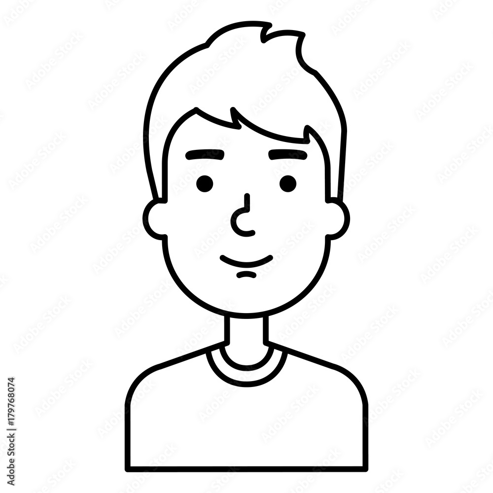 young man avatar character young man avatar character