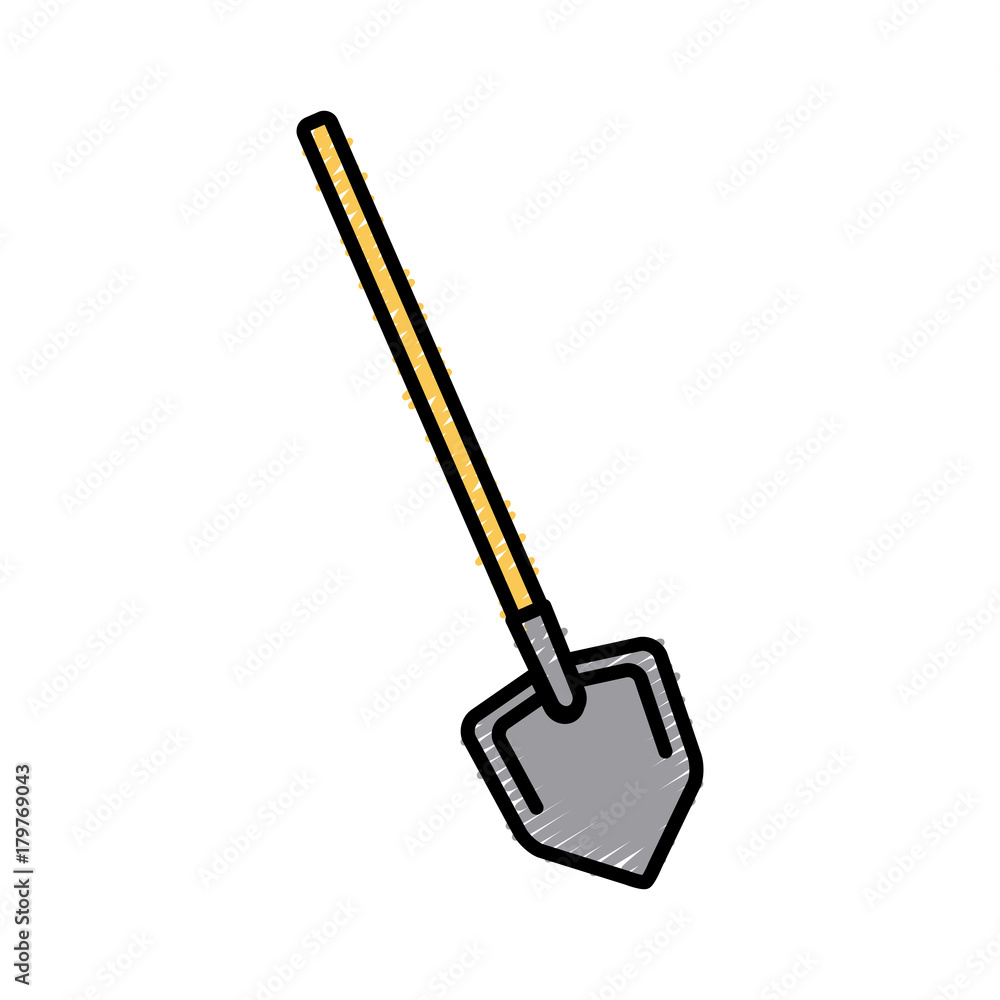 Shovel construction tool icon vector illustration graphic design Shovel construction tool icon vector illustration graphic design