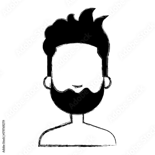 young man shirtless avatar character