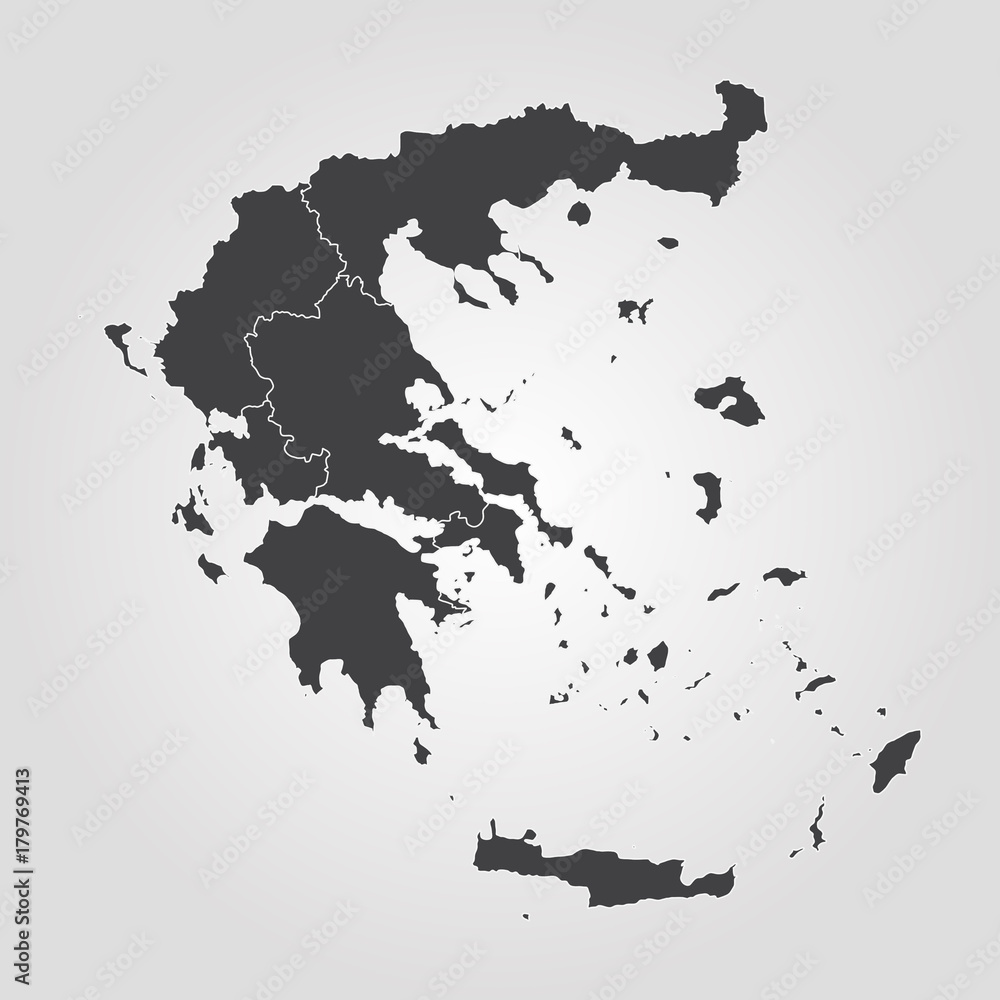 Fototapeta Map of Greece