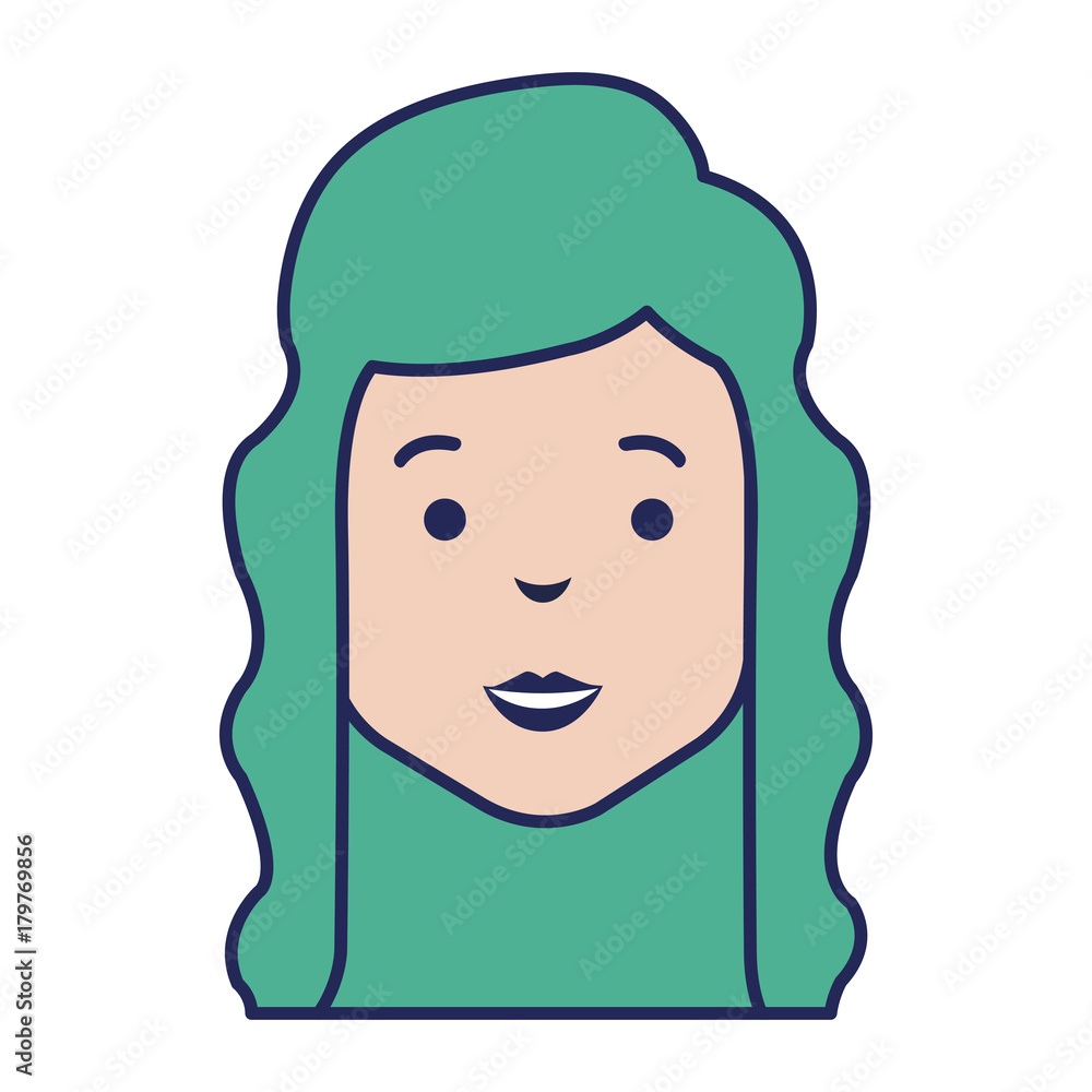 beautiful woman head avatar character beautiful woman head avatar character