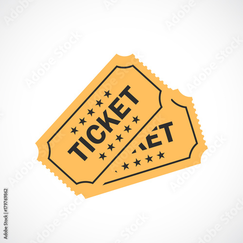 Ticket vector icon