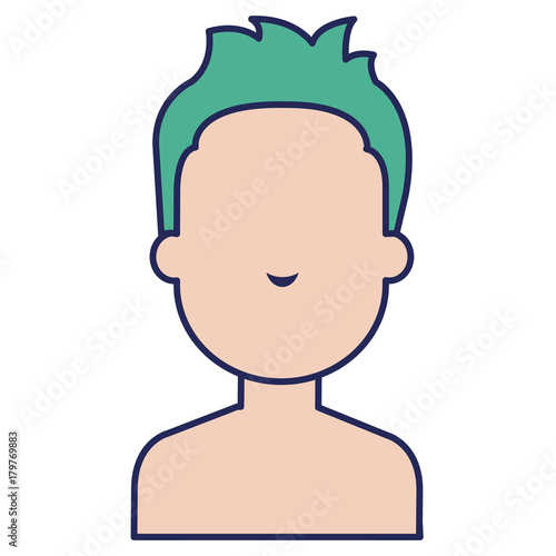 young man shirtless avatar character