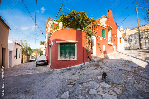 Fototapeta Naklejka Na Ścianę i Meble -  Traditional houses and old buildings at the village of Archanes, Heraklion, Crete, Greece.