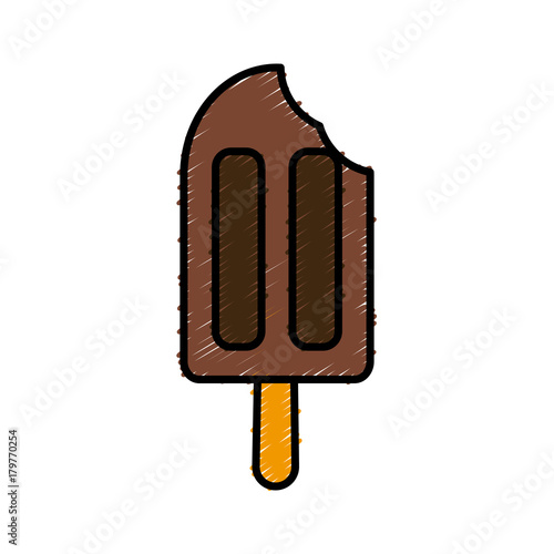 Delicious posicle ice icon vector illustration graphic design