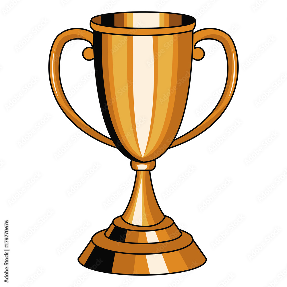 Trophy cup symbol pop art icon vector illustration graphic Trophy cup symbol pop art icon vector illustration graphic