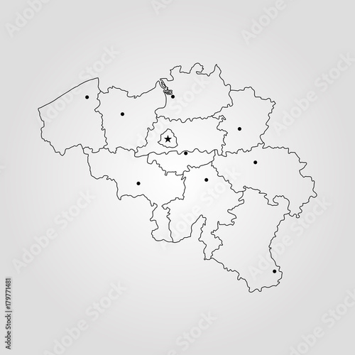 Map of Belgium