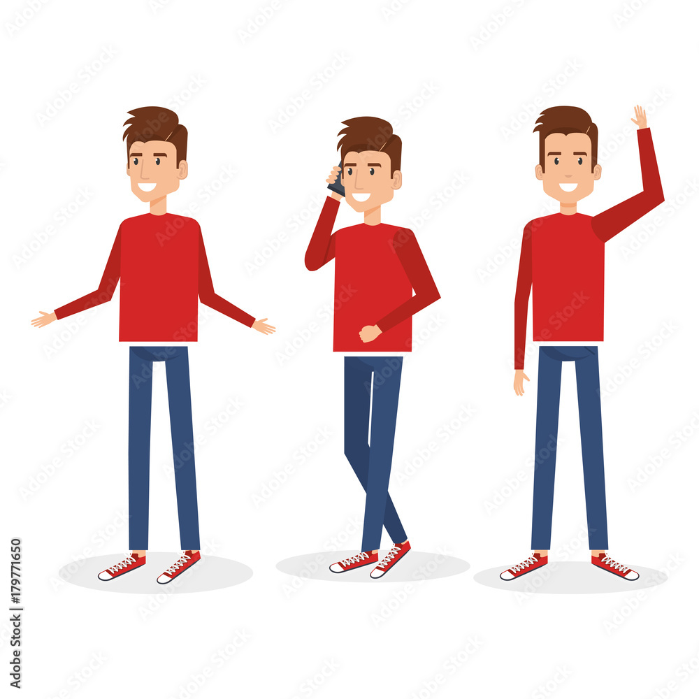 young man doing different poses young man doing different poses