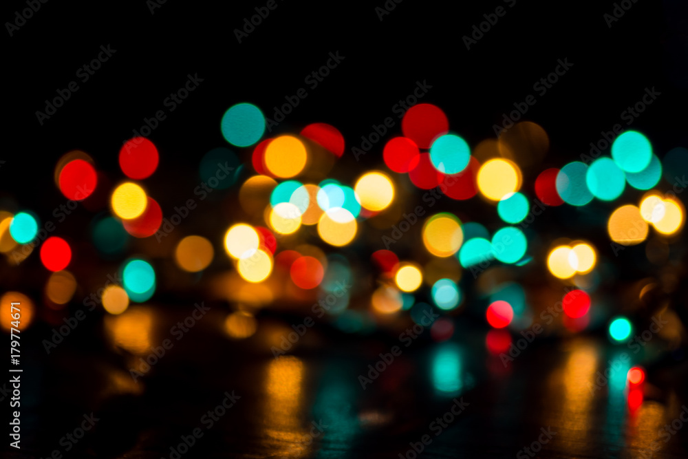 Abstract bokeh background of different colors - obrazy, fototapety, plakaty 