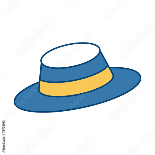 Vintage hat male icon vector illustration graphic design