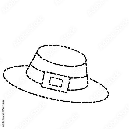 Vintage hat male icon vector illustration graphic design
