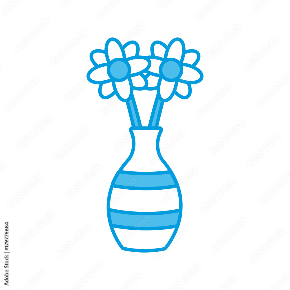 Flower in vase icon vector illustration graphic design Flower in vase icon vector illustration graphic design
