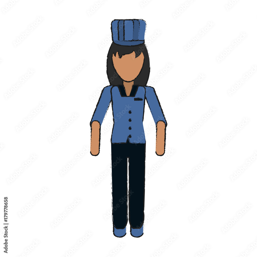 Chef avatar full body icon vector illustration graphc design