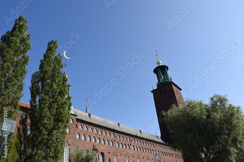 Stockholm, Schweden, Rathaus, Stadshus, Stockholms stadshus, Stadtregierung, Regierung, Stadtparlament, Insel, Kungholmen, Riddarfjärden, Turm photo