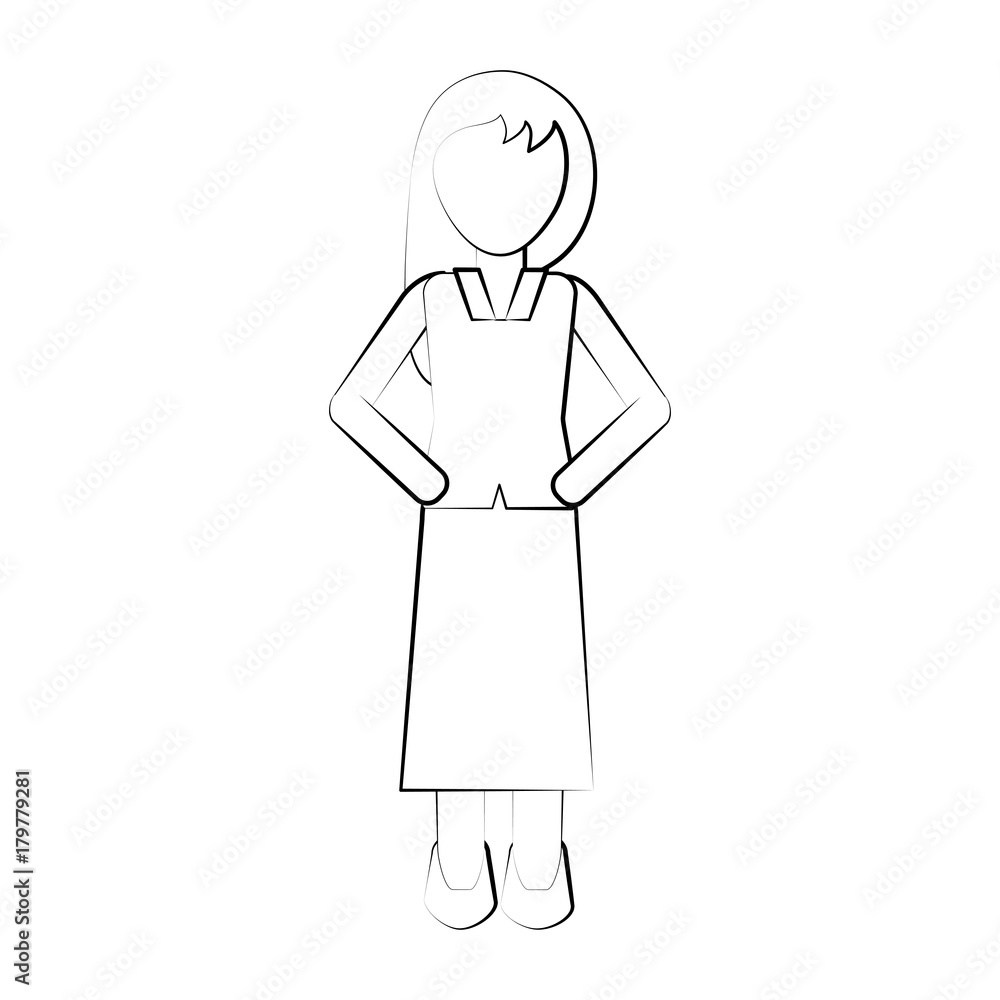 Woman avatar full body icon vector illustration graphic design Woman avatar full body icon vector illustration graphic design