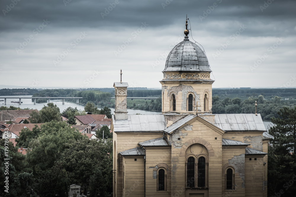 Orthodox Church of St. Dimitrije on Gardos Hill in Zemun. Belgrade, Serbia