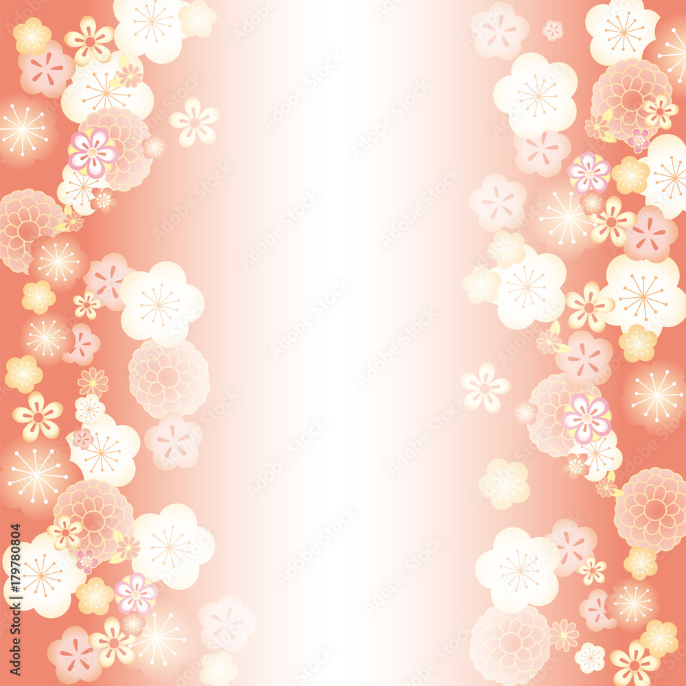 飾り正月 縦 梅渋