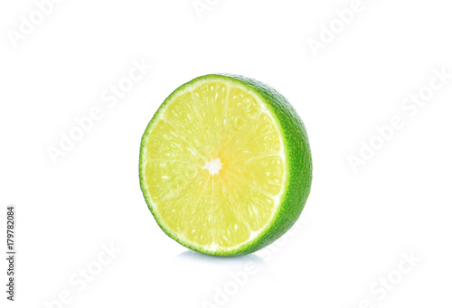 Lemon on white background