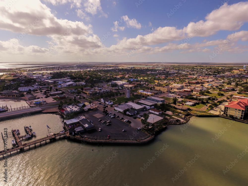 Port Isabell Texas from above