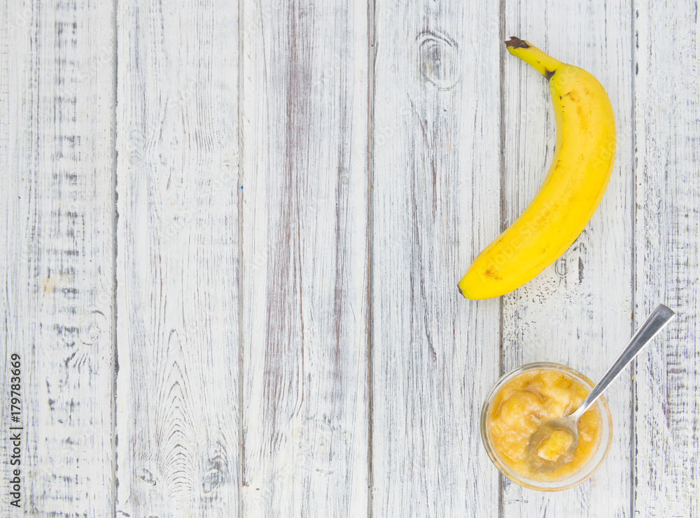 Mashed Bananas (selective focus) Mashed Bananas (selective focus)