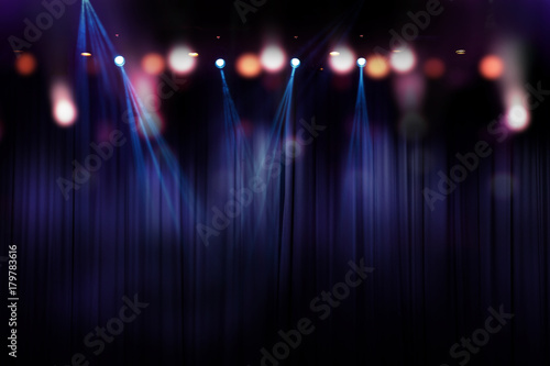 blurred lights on stage, abstract image of concert lighting