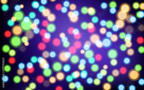 Cool lights background bokeh Illustration photo