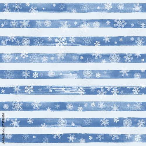 Abstract winter blue backgr...