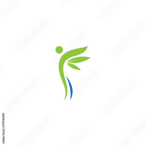 people life abstract logo