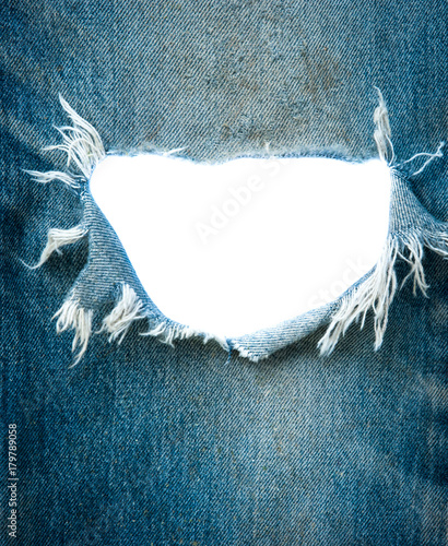 torn denim jeans texture with space for text